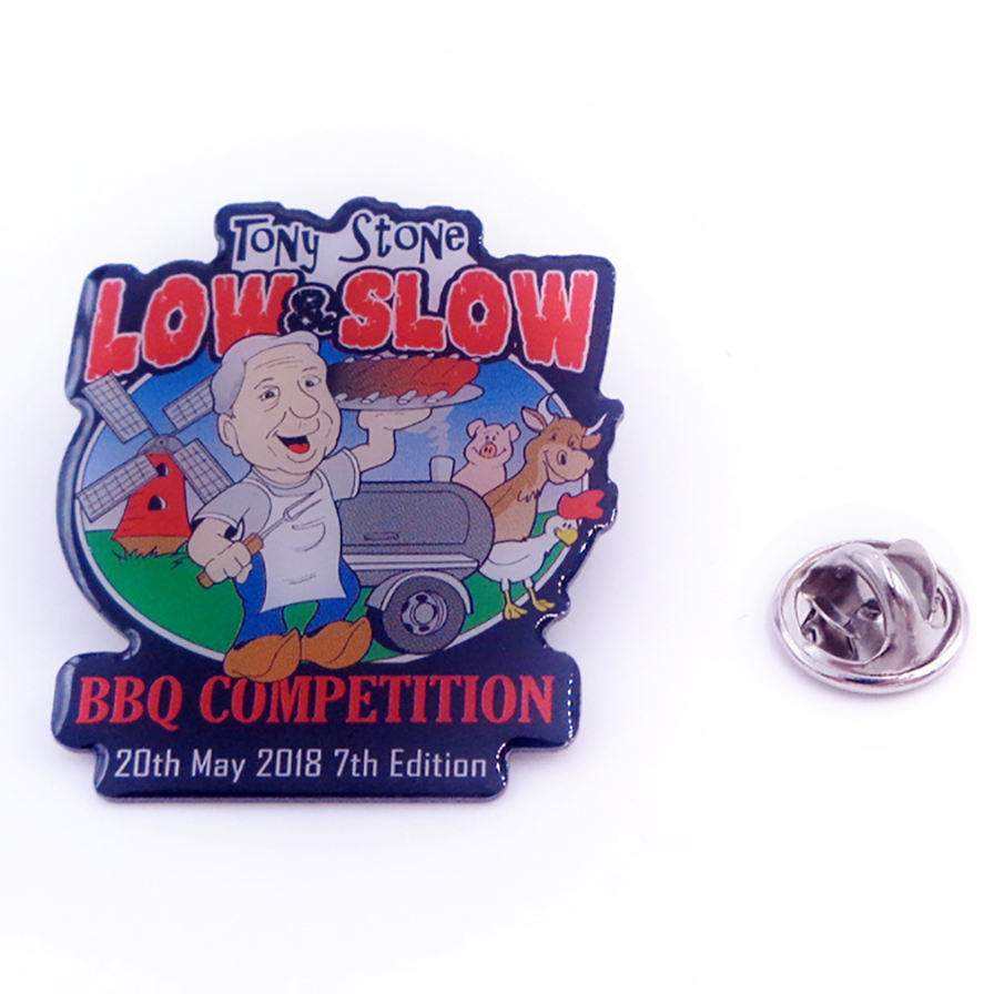 Custom Maker Button Cartoon Badge Tag Pin Clip in metallo Personalizzato