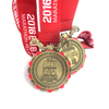 Custom Marathon Memorial Academy Medal Medaglie d'argento Sports March Block Medaglia di Singapore