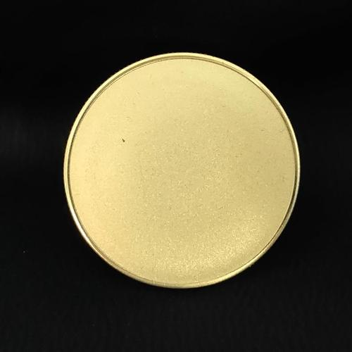 Nessun design minimo gratuito 3D in lega di zinco oro argento ottone moneta in metallo monete vuote su misura per l'incisione