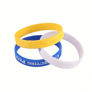 Personalizza il braccialetto in silicone con logo Polso in gomma con cinturino in silicone con logo personalizzato