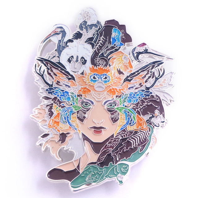 I prodotti più venduti Spille smaltate morbide per badge 3D di design personalizzato a buon mercato di alta qualità