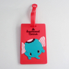 Etichette personalizzate per valigie in silicone 3D Etichetta per bagagli in PVC morbido con cinturino
