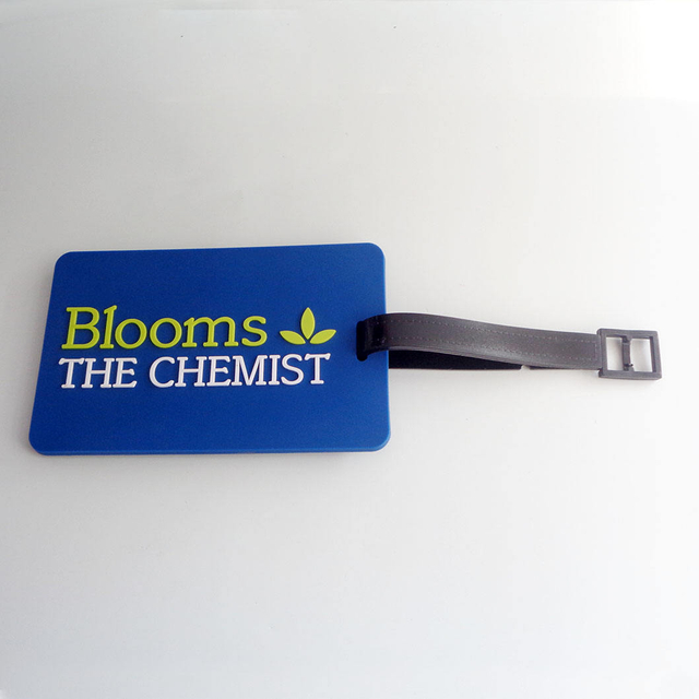 Etichetta per bagagli all'ingrosso personalizzata Etichetta per supporto per promozione di etichette per bagagli in PVC morbido