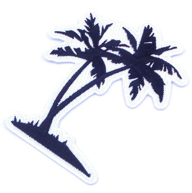 Il ricamo popolare dell'albero di cocco di moda personalizzata personalizzata cuce sulle toppe