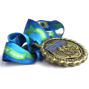 Fabbricazione OEM Fornitori di artigianato in metallo medaglie di prodotti per il ciclismo atletico d'oro di qualità vintage
