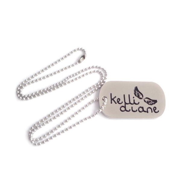 A buon mercato in alluminio acciaio inossidabile metallo personalizzato in metallo bianco dog tag in bianco a forma di osso personalizzato dog tag dog name tag