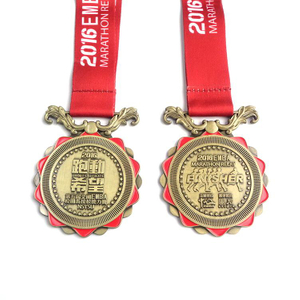 Custom Marathon Memorial Academy Medal Medaglie d'argento Sports March Block Medaglia di Singapore