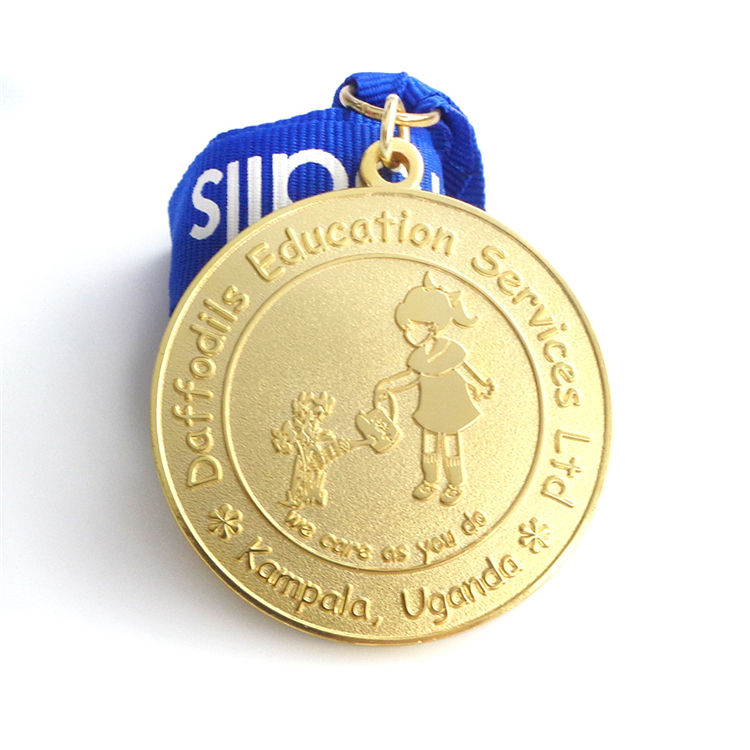 Le medaglie di placcatura in oro di progettazione di logo su misura metallo promozionale medaglia di progettazione su misura bronzo di placcatura della pressofusione