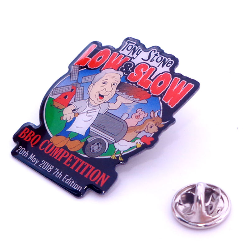 Custom Maker Button Cartoon Badge Tag Pin Clip in metallo Personalizzato