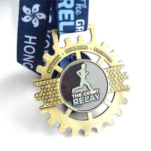 Logo personalizzato del nuovo prodotto di alta qualità Medaglia d'oro sportiva da corsa