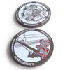 Prezzo economico Nessuna moneta 3D personalizzata souvenir in metallo alluminio minimo