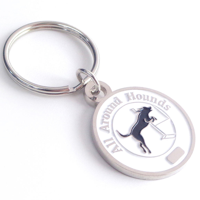 Portachiavi personalizzato Portachiavi in ​​ottone con moschettone in lega di zinco con marchio all'ingrosso