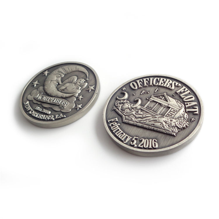 Moneta d'argento della collana della moneta d'oro del produttore di monete d'antiquariato in metallo personalizzato