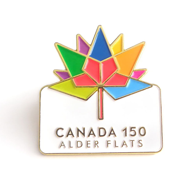 Spilla da bavero stampata personalizzata in metallo senza design minimo