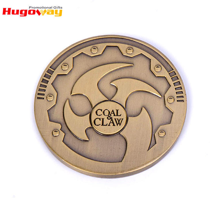 Commercio all'ingrosso metallo personalizzato ottone in lega di zinco alluminio oro monete token d'argento
