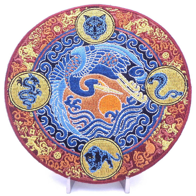 Toppa indiana del ricamo della toppa del fiore di progettazione della disposizione del pizzo del tessuto del ricamo della tenda calda su ordinazione