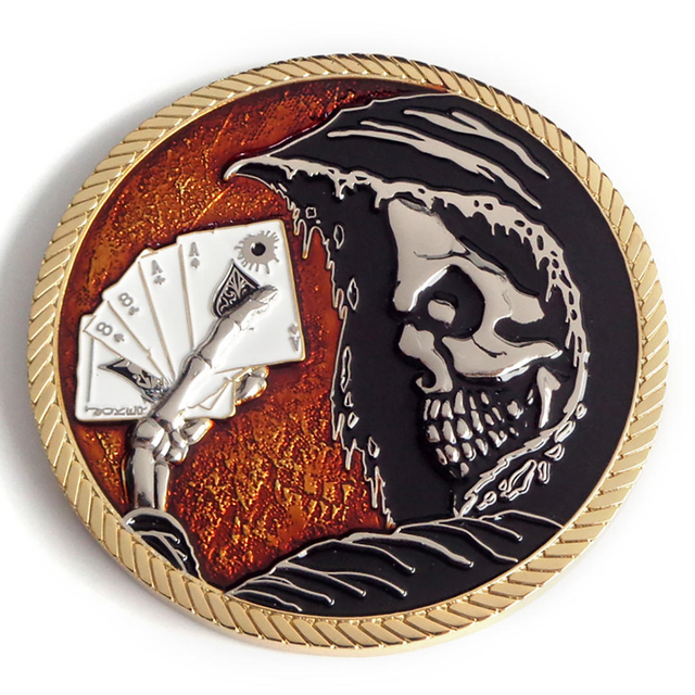 Monete di sfida in metallo personalizzate con design gratuito di produzione OEM con scatola di monete
