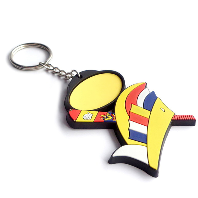 2023 Portachiavi promozionale in metallo Portachiavi personalizzato Portachiavi in ​​​​Pvc 3D Oem
