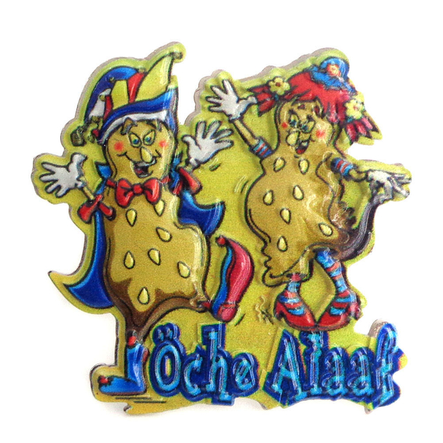 Personalizzato 3D Metal Clown Character Cartoon Badge Character Art Printing Distintivo spilla