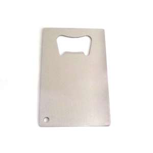 Apribottiglie per carte di credito in metallo bianco inossidabile personalizzato all'ingrosso