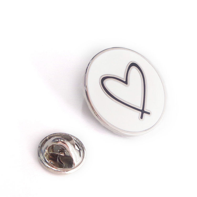 Regali economici personalizzati Perni distintivi per risvolto smaltati morbidi Placcatura Spilla rotonda da uomo