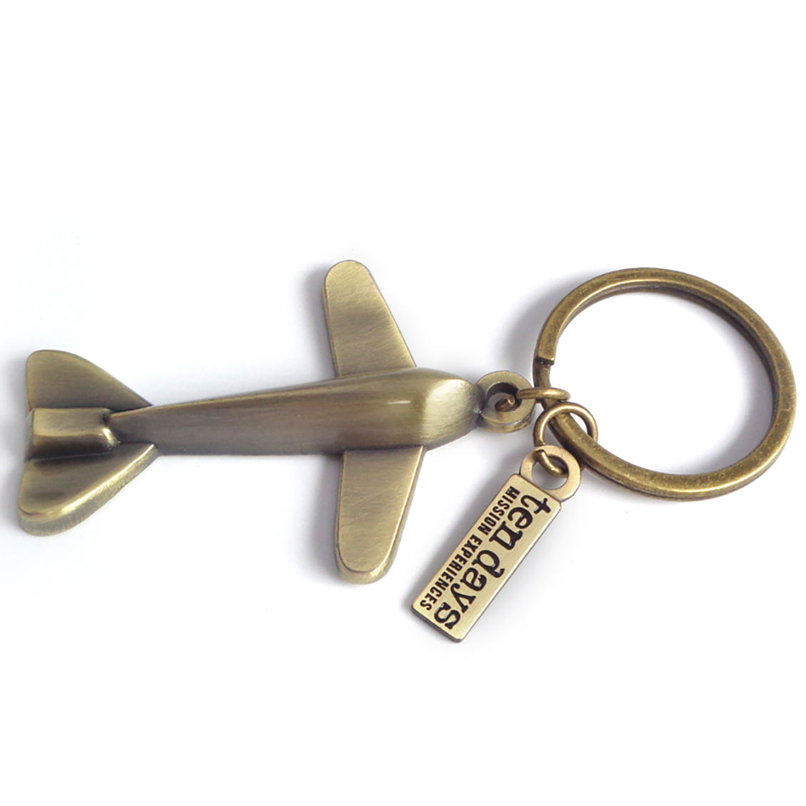 Personalizzato Promuovi il portachiavi in ​​​​metallo con souvenir modello di aereo