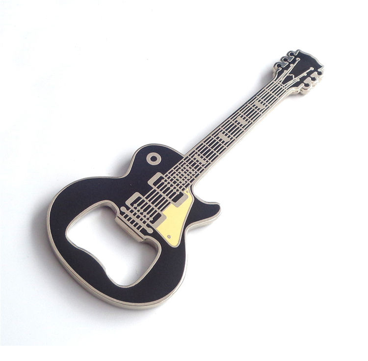 Apribottiglie metallico per chitarra ROCK AND ROLL personalizzato dal design gratuito di produzione OEM