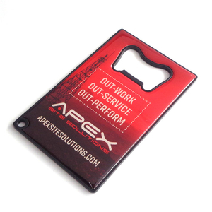 Apribottiglie portatile per carte di credito con logo personalizzato all'ingrosso