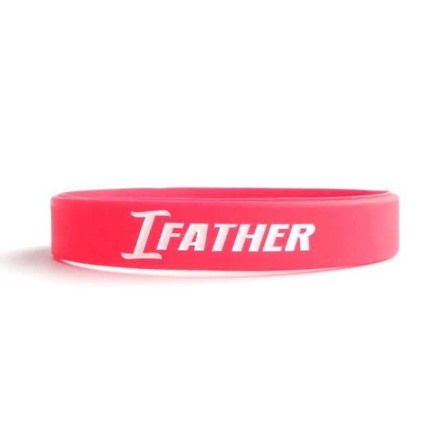 Braccialetti in silicone con braccialetti in gomma riciclata rossa tonda personalizzata