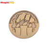 Commercio all'ingrosso metallo personalizzato ottone in lega di zinco alluminio oro monete token d'argento