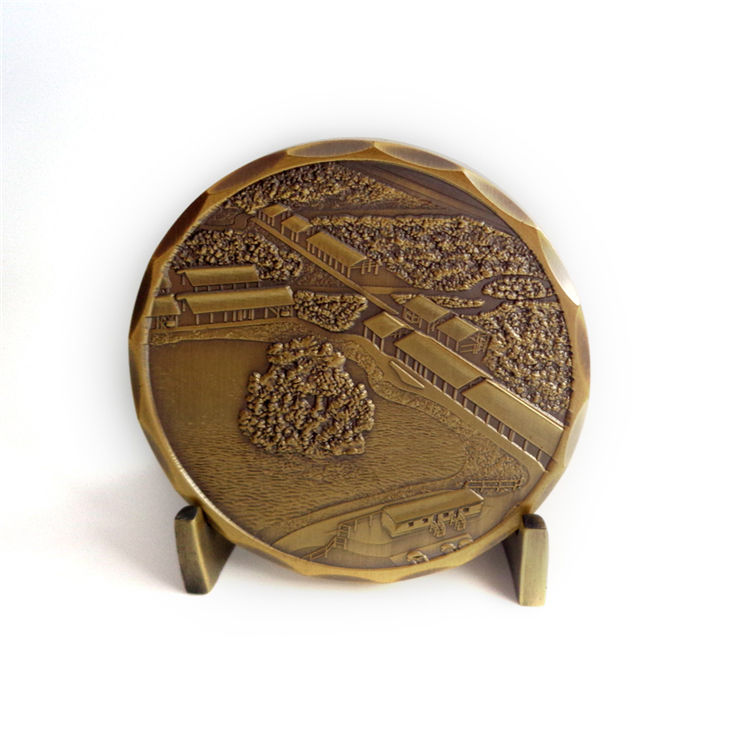 Prezzo di fabbrica monete da collezione personalizzate a buon mercato Golden Star Souvenir Coin