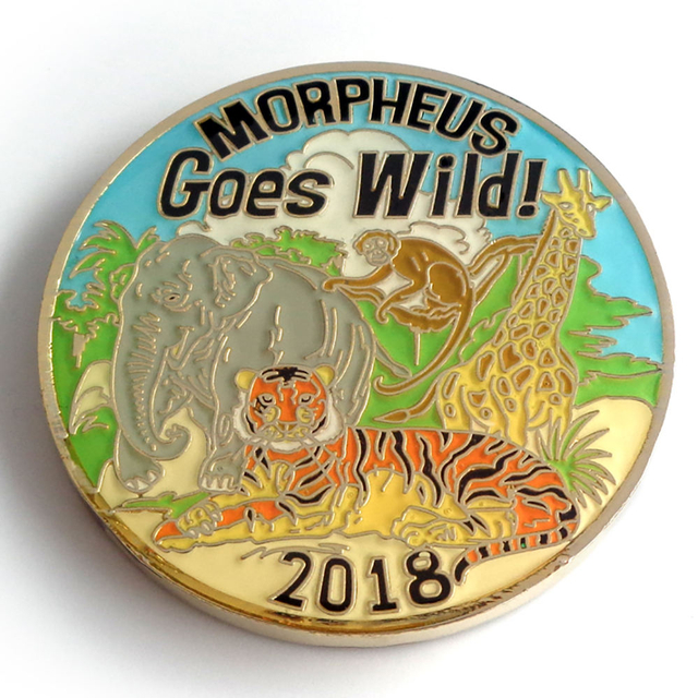 Nessun minimo gratuito Design 3D in lega di zinco Oro Argento Ottone Moneta in metallo Monete fantasy su misura