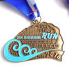 Metal Christmas Volleyball Running Marathon Sports Medals Medaglia personalizzata con nastro