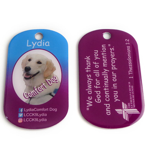 Medaglietta per cani con ciondolo logo cane in metallo con incisione personalizzata per regalo
