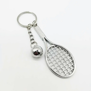Portachiavi in ​​​​ferro personalizzato all'ingrosso Portachiavi con logo in acciaio inossidabile Portachiavi da tennis