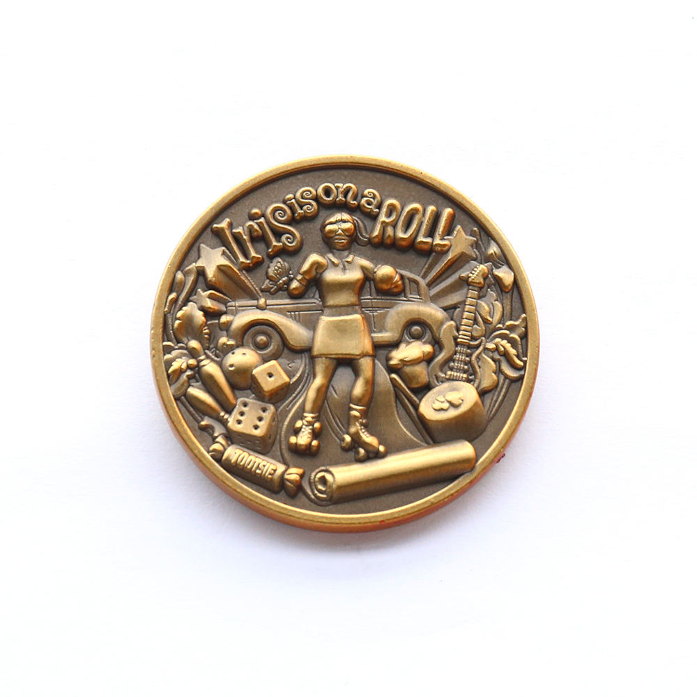 Crea il tuo stampo per monete personalizzato online, moneta commemorativa della sfida d'oro