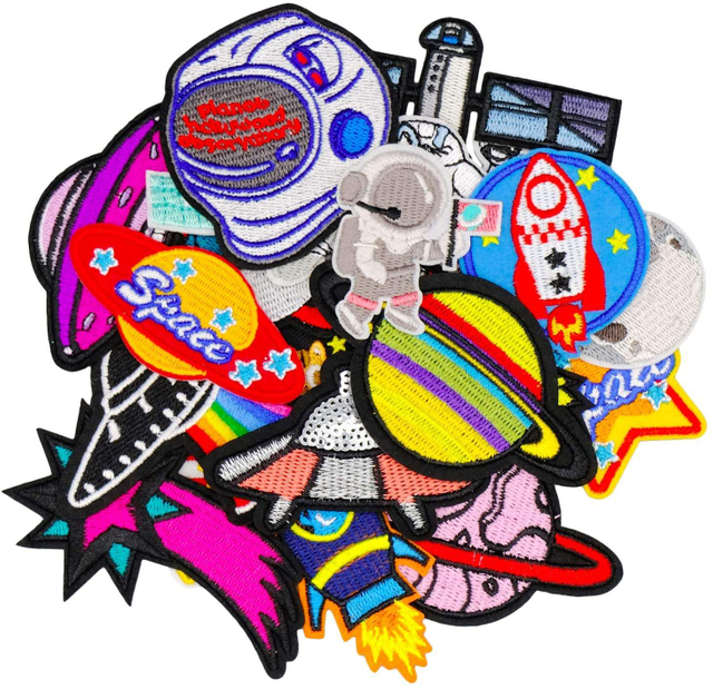 Toppa ricamata con logo 3D in ciniglia tessuta personalizzata all'ingrosso Ferro su ricamo Cucire su toppe per abbigliamento