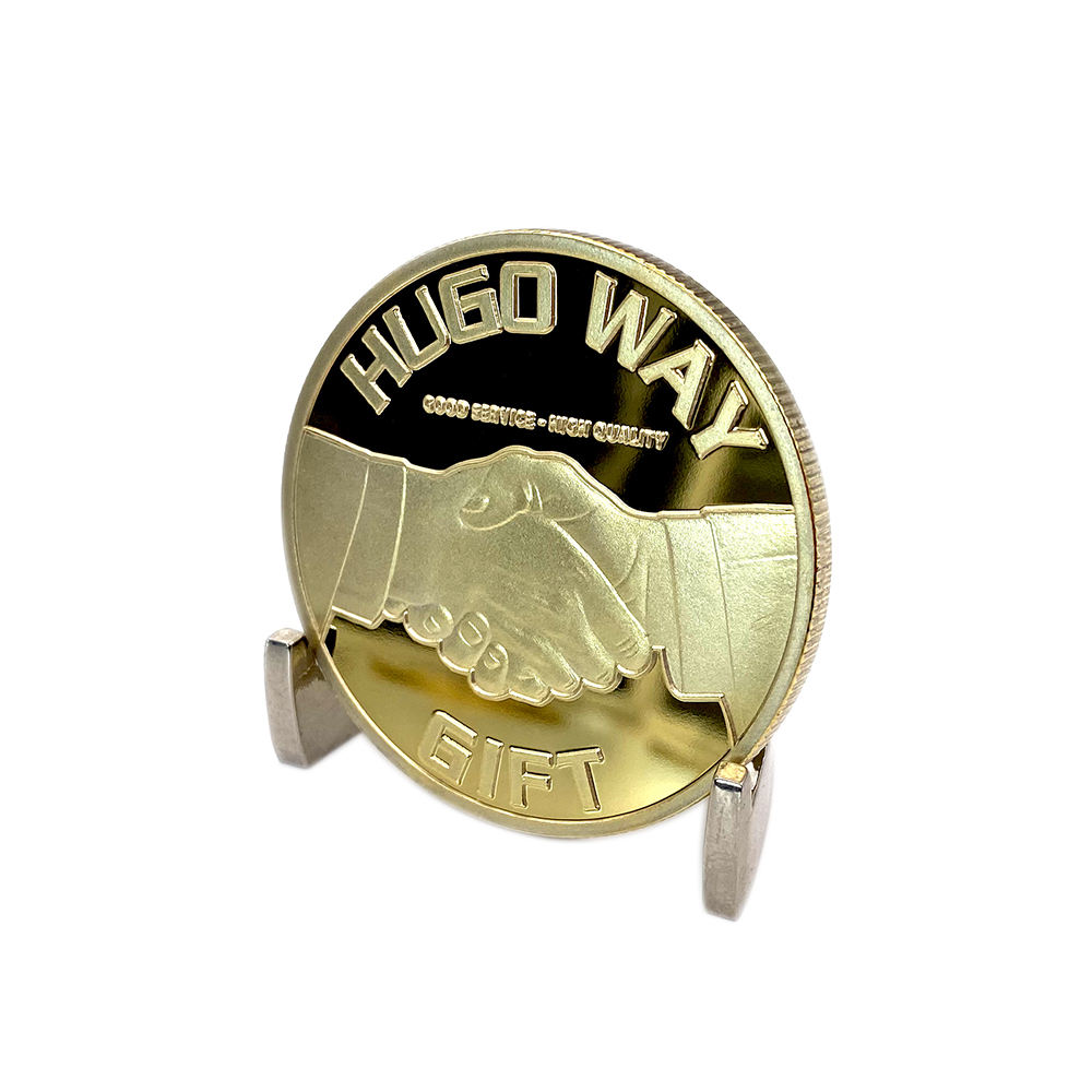 Produttori di monete commemorative personalizzate Moneta in metallo Moneta da sfida in oro con bordo tagliato