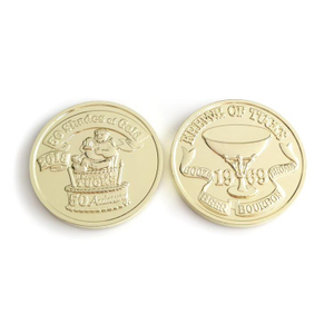 Monete di souvenir di vendita calde all'ingrosso della fabbrica Moneta d'oro personalizzata di alta qualità