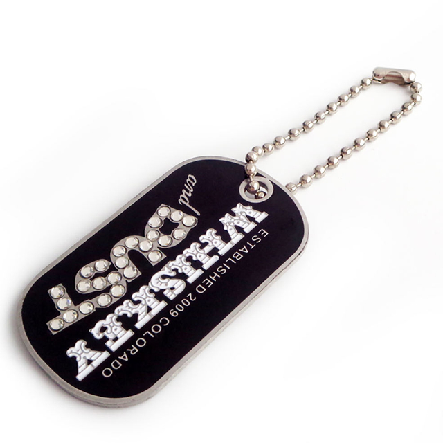 Personalizzato a buon mercato in acciaio inossidabile Dog Tag Metal Name Tag Blank Dog Tag Chain