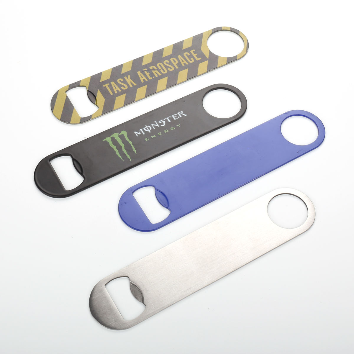 Apribottiglie personalizzate per birra con portachiavi a forma di carta con logo in metallo in acciaio inossidabile di fabbricazione OEM